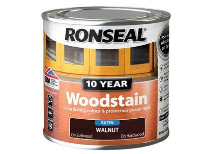 Ronseal 10 Year Woodstain Walnut 250Ml