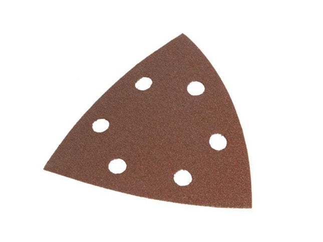 Faithfull Delta Hook & Loop Sanding Sheets Tr2 93Mm Coarse (Pack 5)