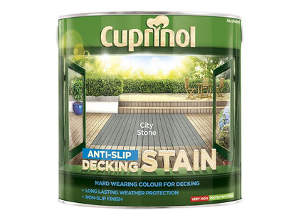 Cuprinol Anti-Slip Decking Stain City Stone 2.5 Litre