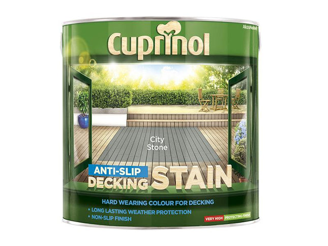 Cuprinol Anti-Slip Decking Stain City Stone 2.5 Litre