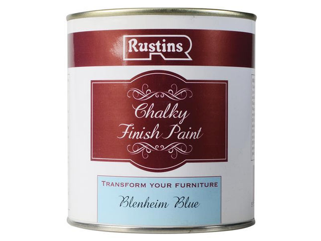 Rustins Chalky Finish Paint Blenheim Blue 500Ml