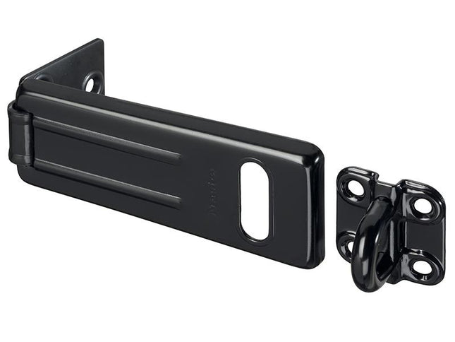 Master Lock Wrought Steel Hasp Matt Black 115Mm