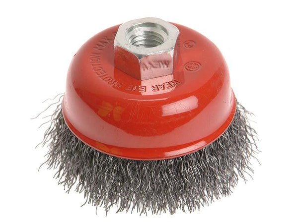Faithfull Wire Cup Brush 125Mm X M14 X 2 0.30Mm