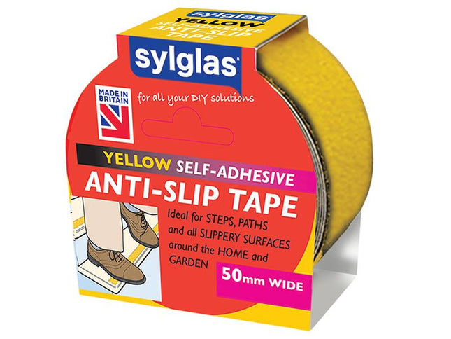 Sylglas Anti-Slip Tape 50Mm X 18M Yellow