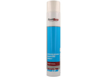 Plastikote Trade Upside Down Marking Spray Paint White 750Ml