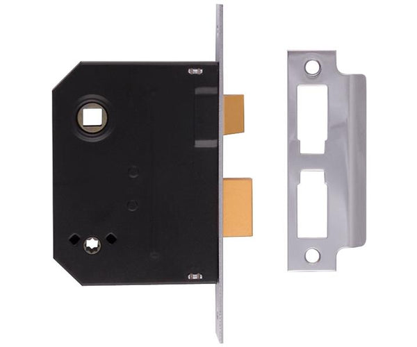 Union 2294 Mortice Bathroom Lock Polished Brass 76Mm 3In Visi