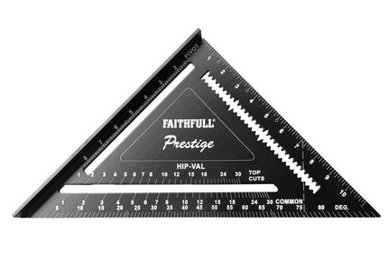 Faithfull Prestige Quick Square Black Aluminium 300Mm (12In)
