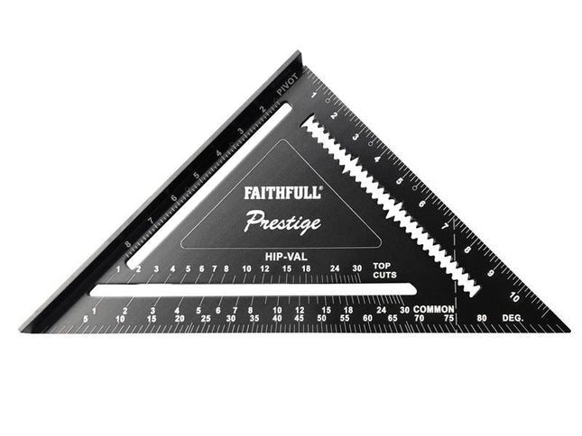 Faithfull Prestige Quick Square Black Aluminium 300Mm (12In)
