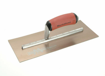 Marshalltown Mpb7Gsd Pre-Worn Permashape Finishing Gold S/S Trowel Durasoft 12 X 5In