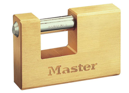 Master Lock Rectangular 76Mm Solid Brass Body Shutter Padlock