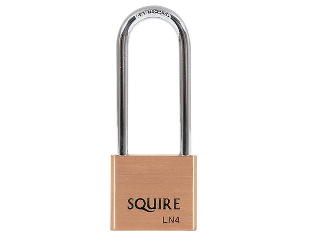 Henry Squire Ln4Ls Lion Brass Padlock 5-Pin 40Mm - 65Mm Long Shackle