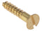 Forgefix Wood Screw Slotted Csk Solid Brass 5/8In X 4 Box 200