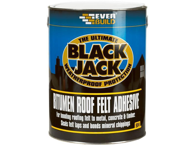 Everbuild Black Jack 904 Bitumen Roof Felt Adhesive 1 litre