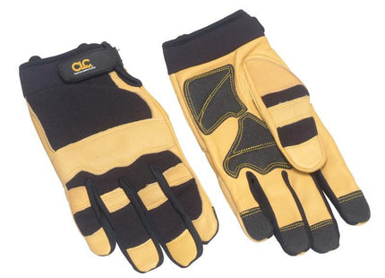 Kuny'S Hybrid-275 Top Grain Leather Neoprene Cuff Gloves - Large