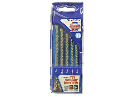 Faithfull Standard Masonry Drill Set Of 5 5-7Mm