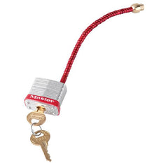 Master Lock Lockout Padlock With Flexible Braided Steel Cable Shackle