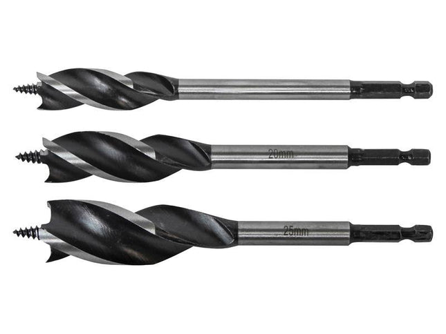 Tri-Point Speed Auger Bit Set, 3 Piece