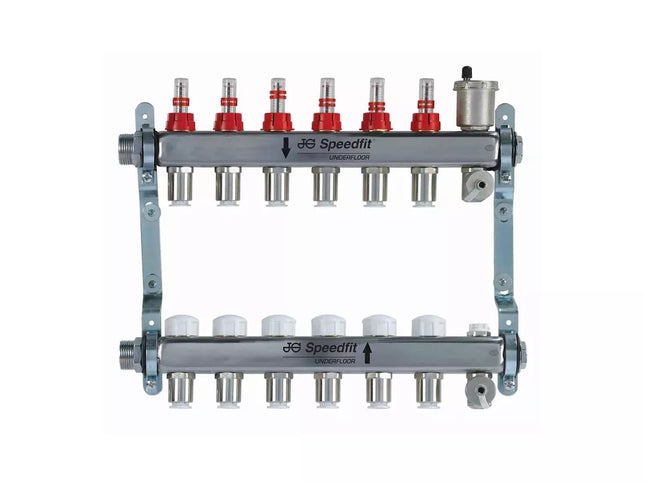 John Guest Speedfit Underfloor Heating Man6/3 Manifold - 6 Zone