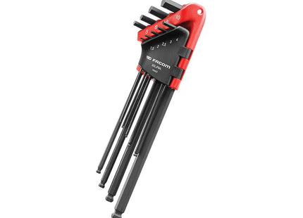 Facom 83S.Jp9Al Hex Key Wallet Set Of 9 Metric (1.5-10Mm)