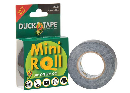 Shurtape Duck Tape Mini Roll 25mm x 10m Black