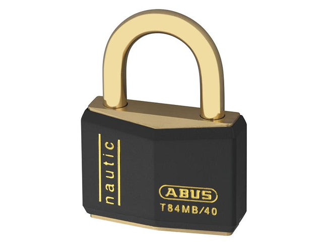 ABUS Mechanical T84Mb/40Mm Black Rustproof Padlock