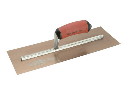 Marshalltown Mpb145Gsd Pre-Worn Permashape Finishing Gold S/S Trowel Durasoft 14 X 5In