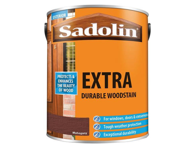 Sadolin Extra Durable Woodstain Mahogany 5 Litre