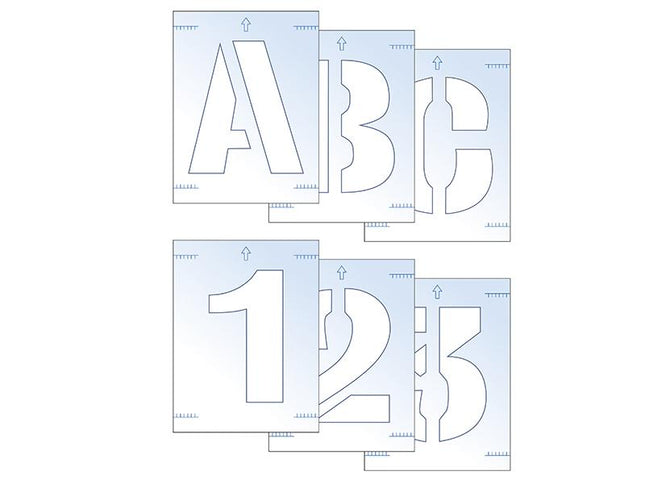 Scan Letter & Number Stencil Kit 100Mm