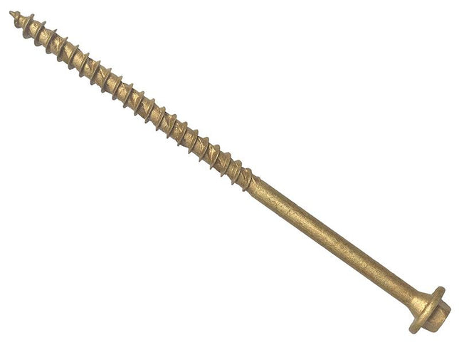 Forgefix Hexagonal/Torx Compatible Timber T30 Screws Tan 7X150Mm Tub 50