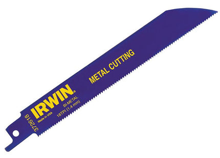 IRWIN 614R 150Mm Bi-Metal Sabre Saw Blades Metal Pack Of 25