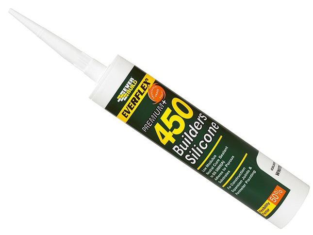 Everbuild 450 Builders Silicone Sealant Black 310Ml