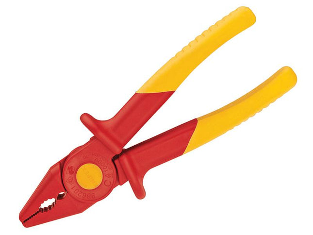 KNIPEX Flat Nose Plastic Insulated Pliers 180Mm