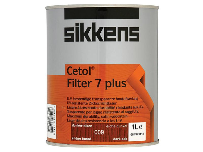 Sikkens Cetol Filter 7 Plus Translucent Woodstain Dark Oak 1 Litre