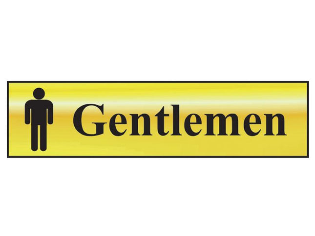 Scan Gentlemen - Polished Brass Effect 200 X 50Mm