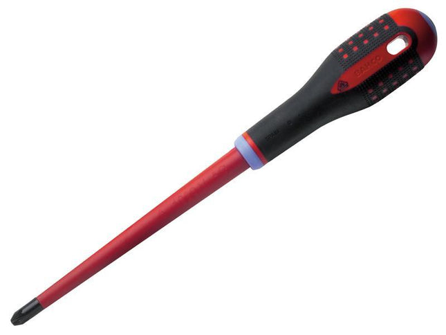 Bahco ERGO Slim VDE Insulated Pozidriv Screwdriver PZ2 x 80mm