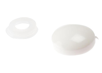 Forgefix Domed Cover Cap White No. 6-8 Bag 25