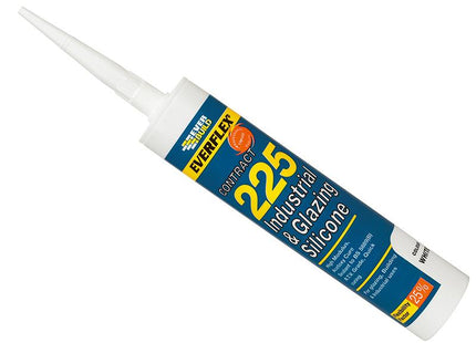 Everbuild Industrial & Glazing Silicone Brushed Steel 295Ml 225