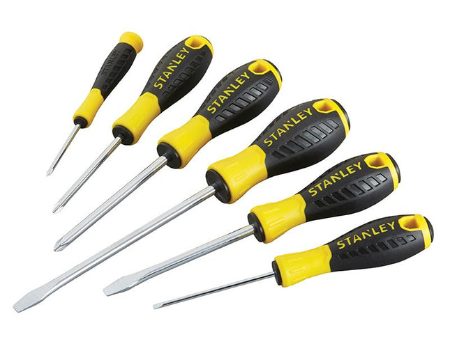 Stanley Tools 0-60-208 Essential Screwdriver Set, 6 Piece Sl/Ph