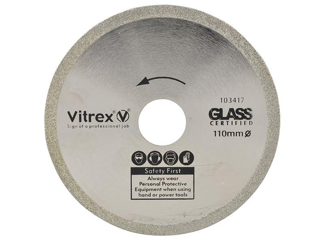 Vitrex Diamond Blade Glass 110Mm