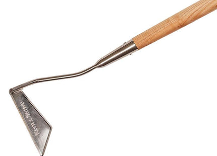 Kent & Stowe Stainless Steel Long Handled 3-Edged Hoe, Fsc