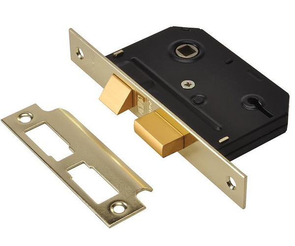 Union Es-Sl Essentials 3 Lever Mortice Sashlock Polished Brass 65Mm 2.5In Visi