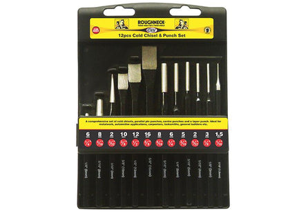 Roughneck Punch & Chisel Set 12 Piece