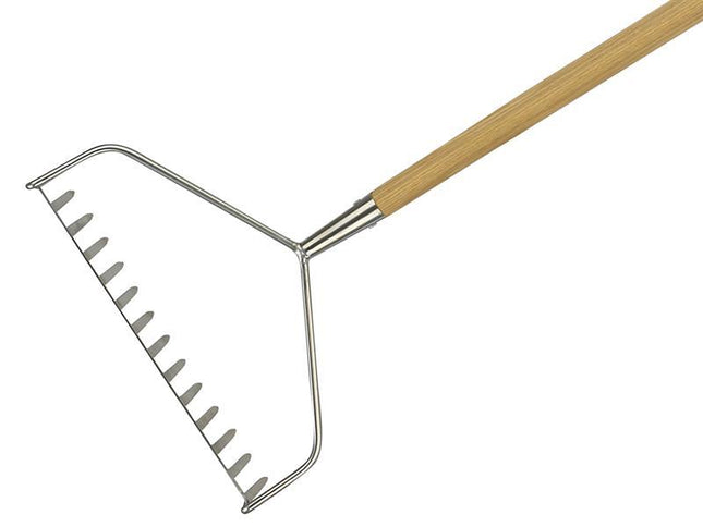 Kent & Stowe Stainless Steel Long Handled Soil Rake, Fsc