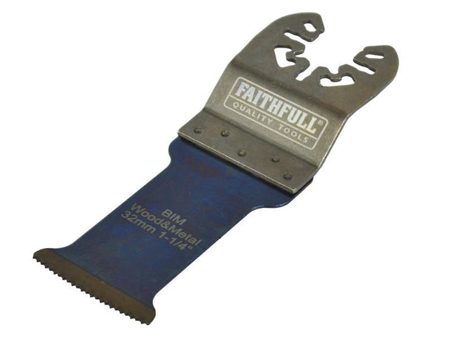 Faithfull Premium Arc Cut Wood & Metal Bi-Metal Blade 32Mm