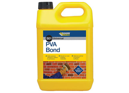 Everbuild Universal Pva Bond 501 5 Litre