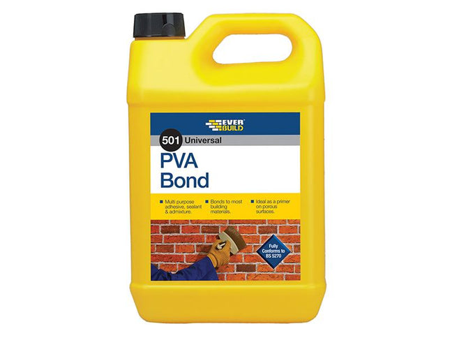 Everbuild Universal Pva Bond 501 5 Litre