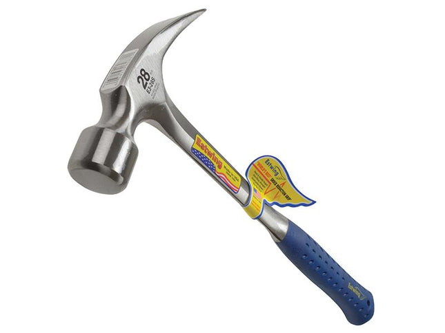 Estwing E3/28S Straight Claw Framing Hammer - Vinyl Grip 784G (28Oz)