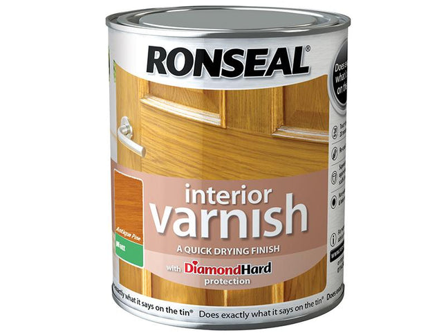 Ronseal Interior Varnish Quick Dry Matt Antique Pine 750Ml