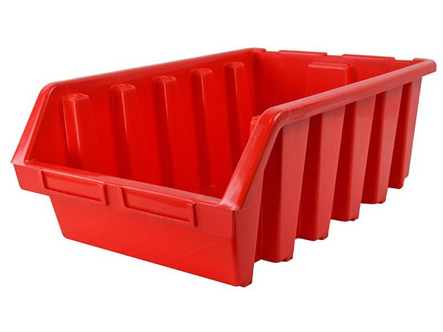 Faithfull Interlocking Storage Bin Size 5 Red 333 X 500 X 187Mm