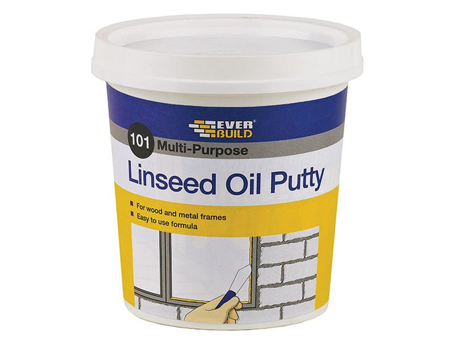 Everbuild 101 Multi-Purpose Linseed Oil Putty Natural 500G